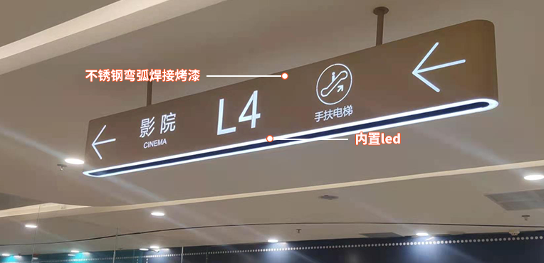 南京商业地产标识发光吊牌